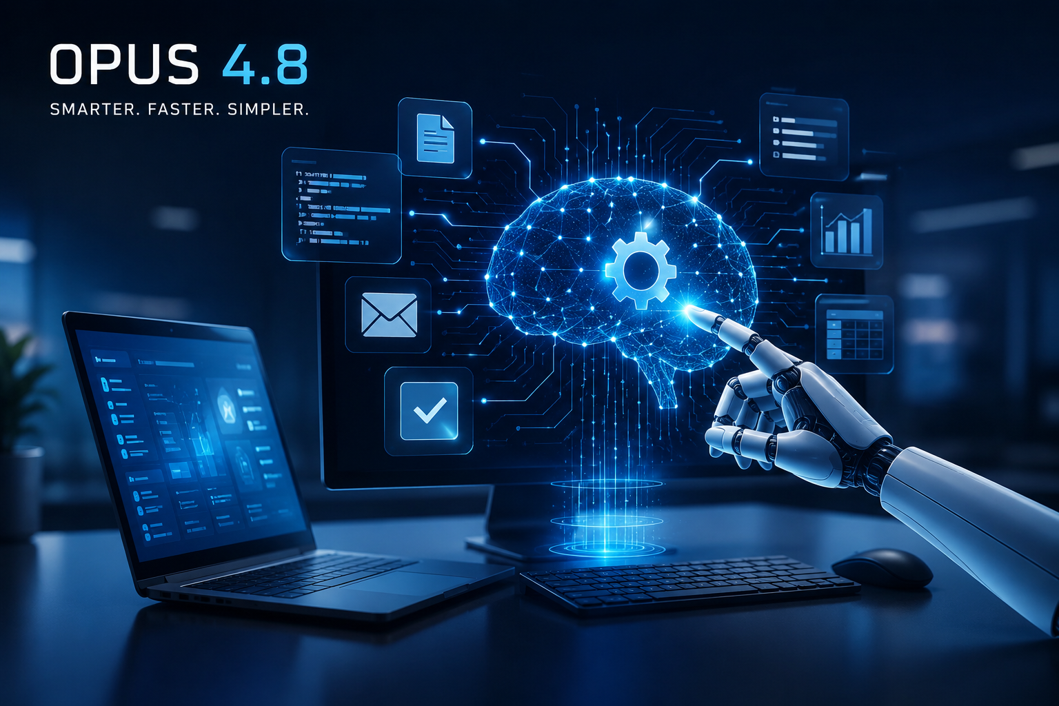 Opus 4.8 AI smart work interface