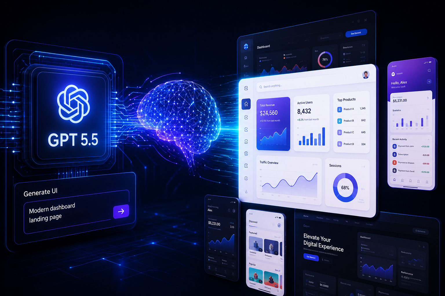 GPT 5.5 AI UI generation system
