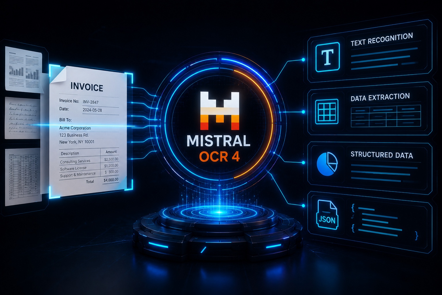 Mistral OCR 4 AI document extraction