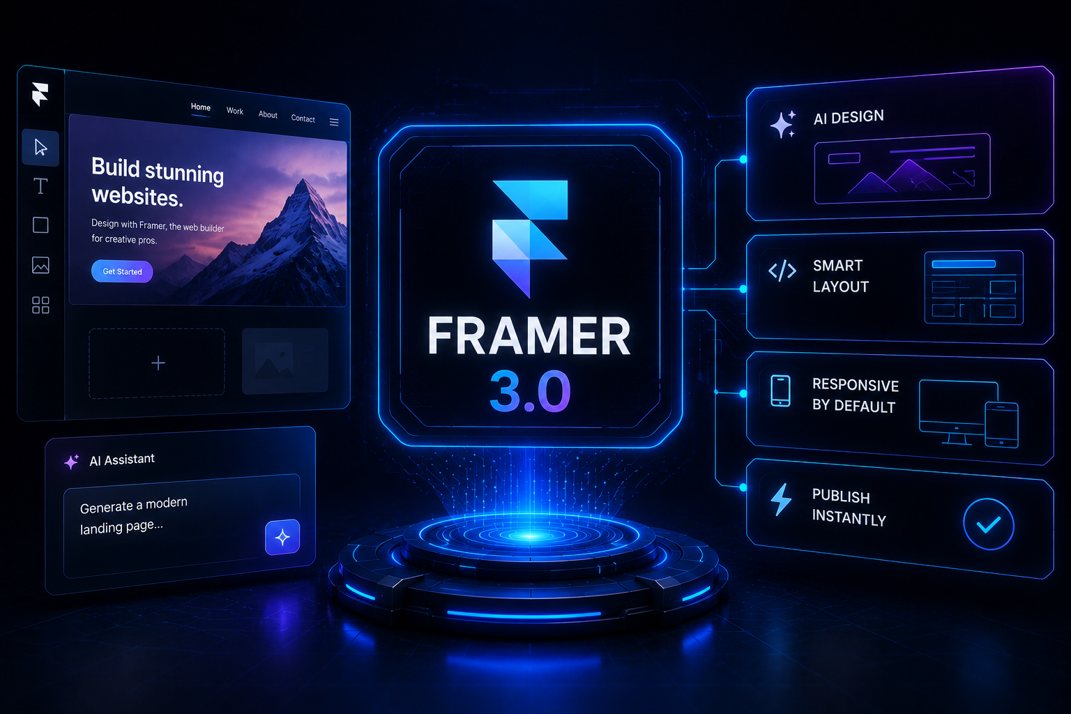 Framer 3.0 AI website builder design