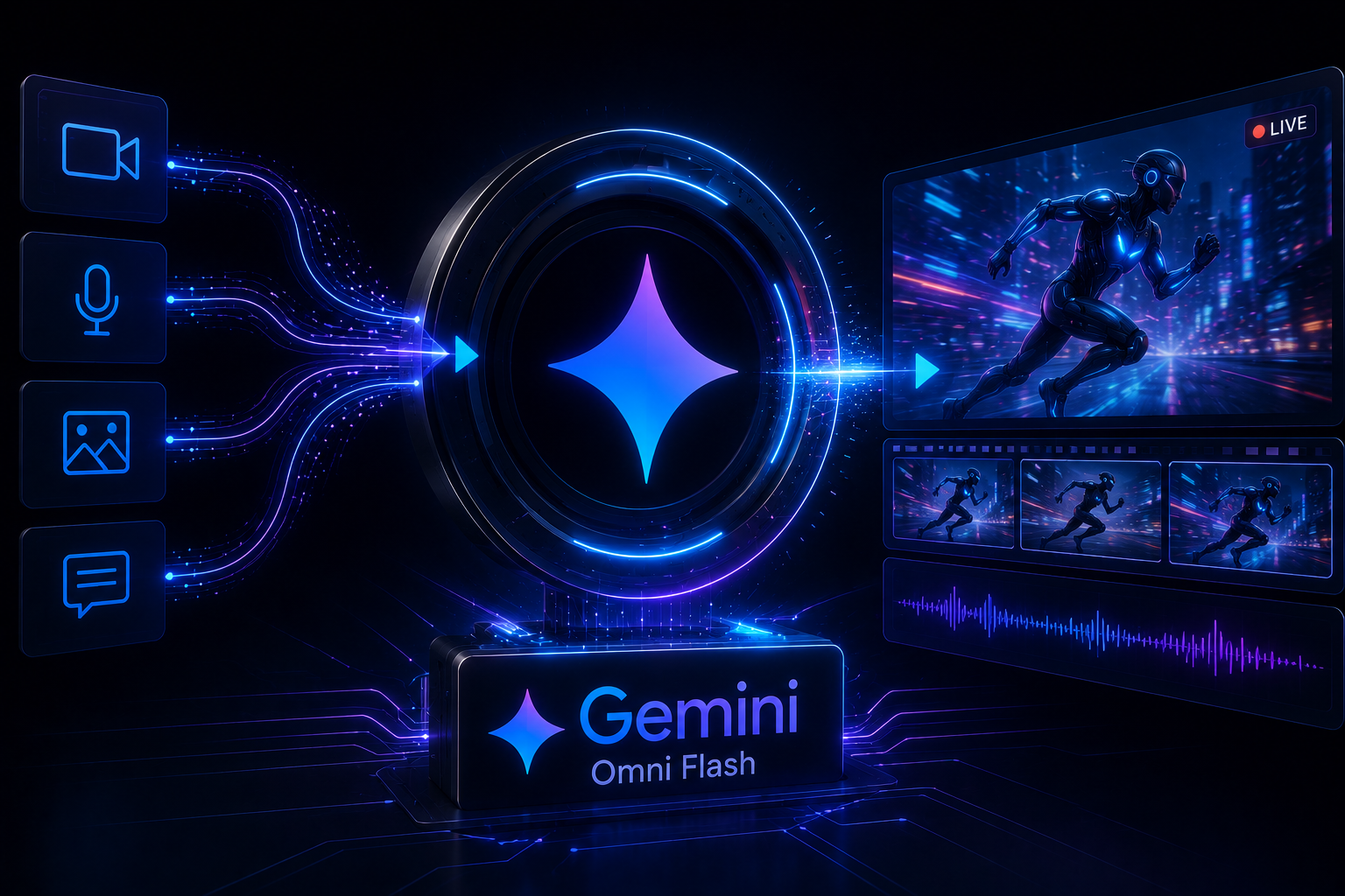 Gemini Omni Flash real-time AI video