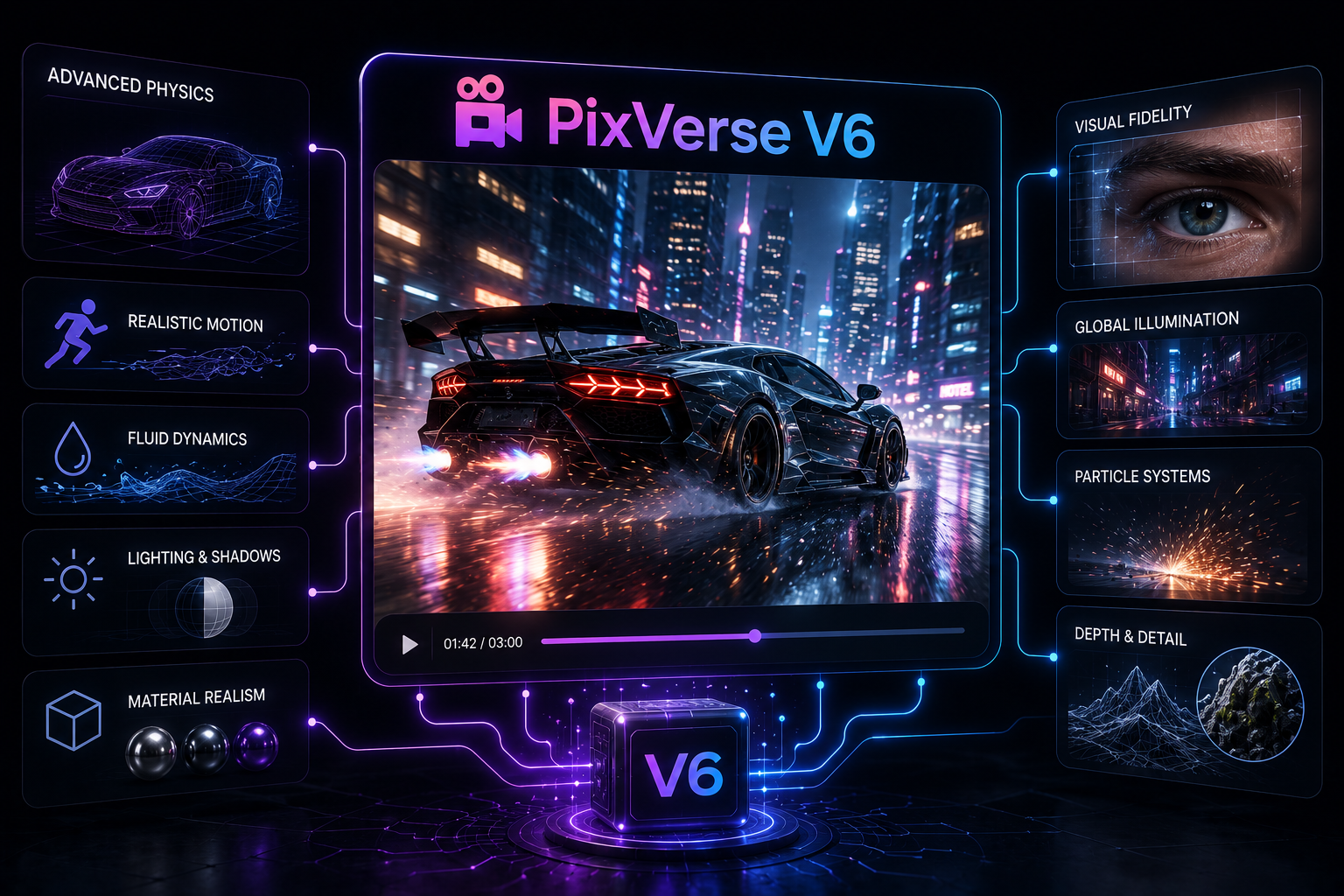 PixVerse V6 realistic AI video system