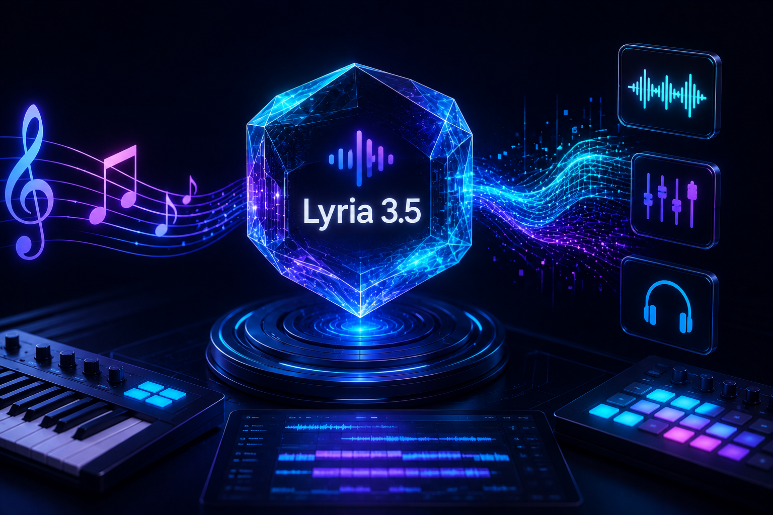 Lyria 3.5 intelligent music creation engine